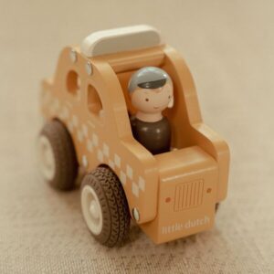 Wooden Taxi - Yellow