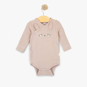 Baby bodi na preklop - Bež Zeka, 56-62