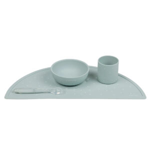 Silikonski set za hranjenje 4u1 - mint