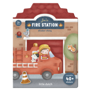 Sticker Book, Jim at the Fire Station