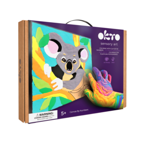 Colouring with clay by numbers - Koala